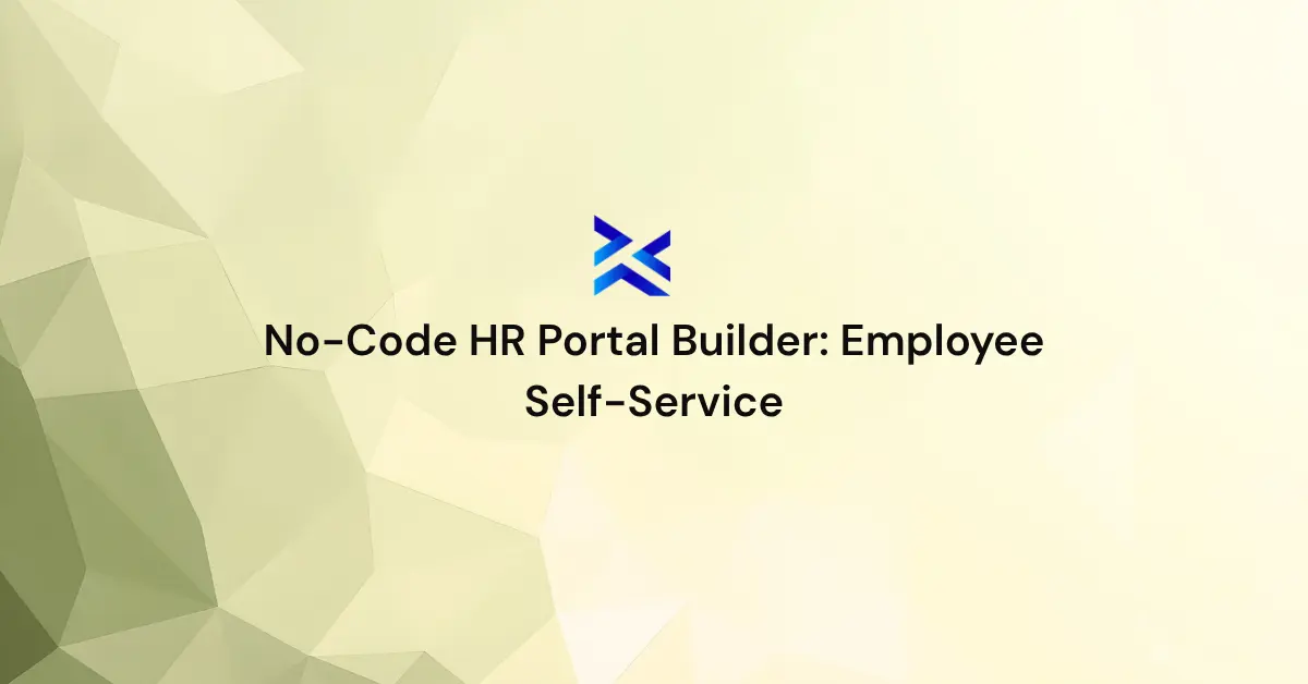 No-Code HR Portal Builder Employee Self-Service